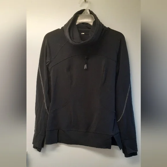 Black Lululemon cowl-neck sweater - size 4 - Picture 1 of 6